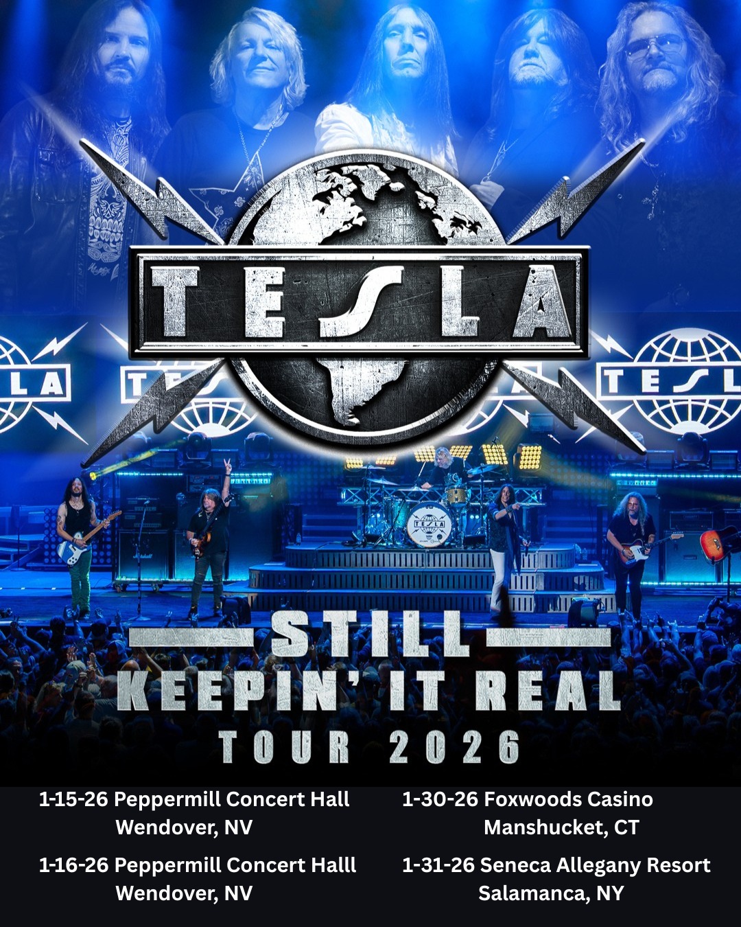 Tesla Still Keepin It Real Tour Poster 2026